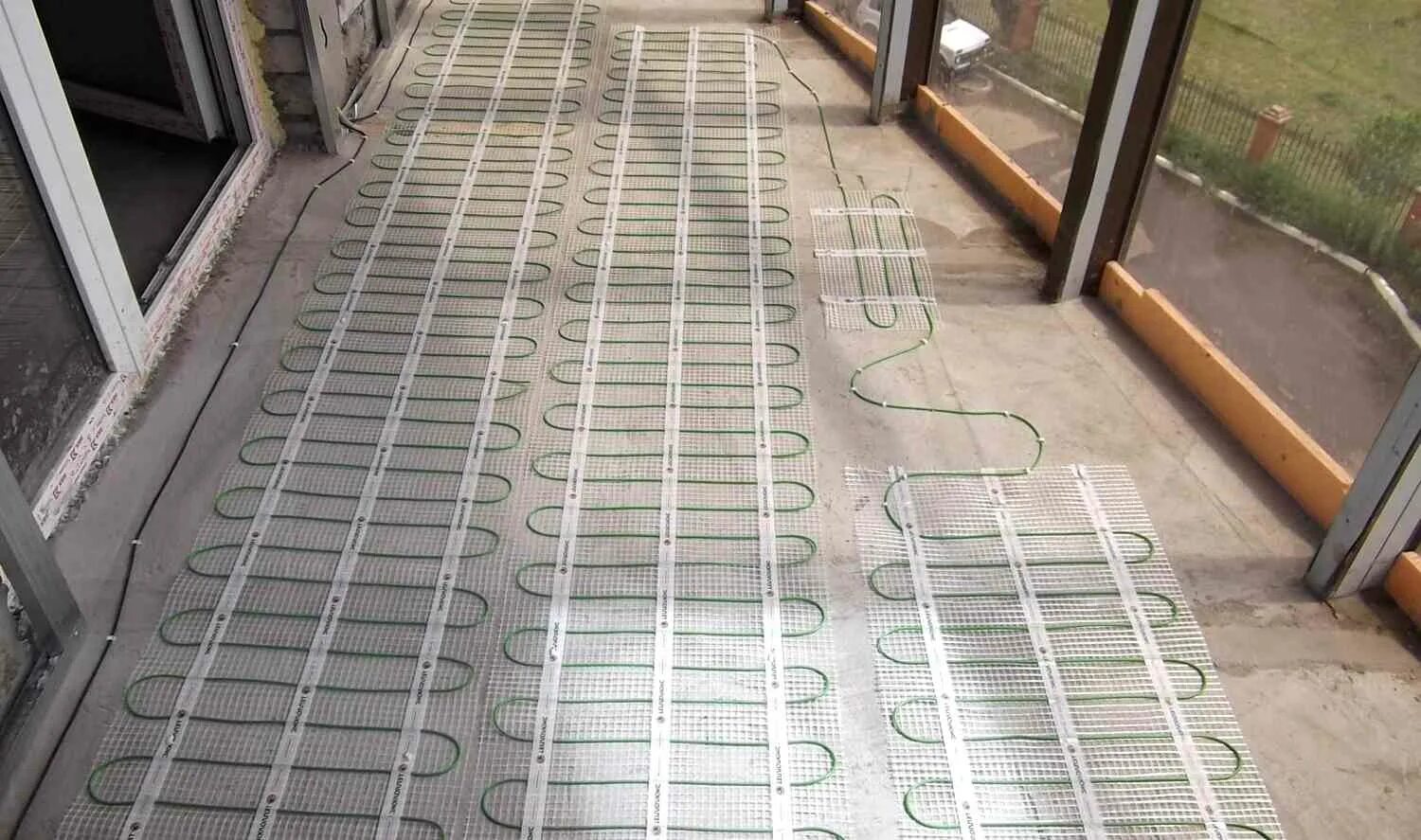 Схема укладки водяного тёплого пола