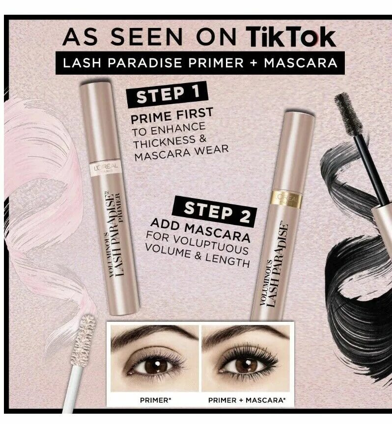 Lash paradise. Тушь лореаль lash paradise. lash paradise водостойкая. primer mascara loreal. тушь парадайс угольно черная.