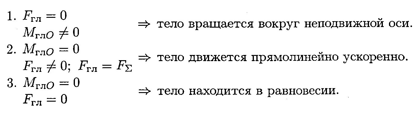 Тело вращается вокруг неподвижной оси. Вращение тела вокруг неподвижной оси. Тело движется прямолинейно ускоренно. Условия равновесия тела вращающегося вокруг оси.