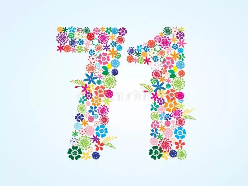 71 какое число. 71 число. цифра 17 на красивом фоне с цветами. номер один вектор. число 71 движущая.