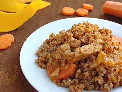 Гречка с мясом морковью