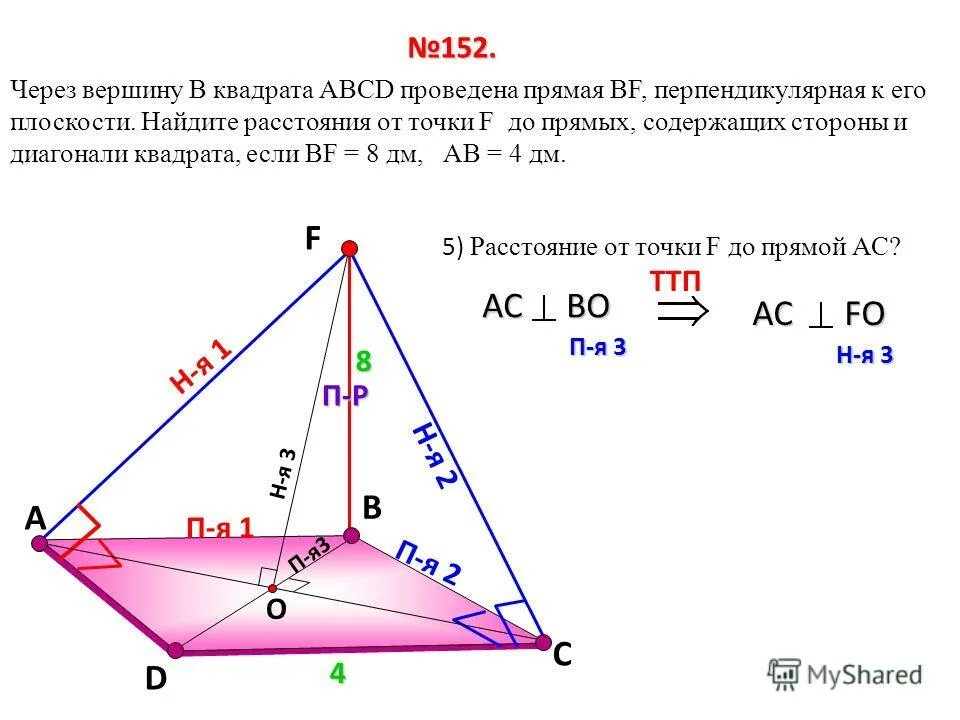 через вершину. вд перпендикулярна а верно что. перпендикуляр в параллелограмме. через вершину тупого угла ромба abcd. через вершину квадрата проведена прямая.