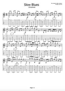 Blues tabs