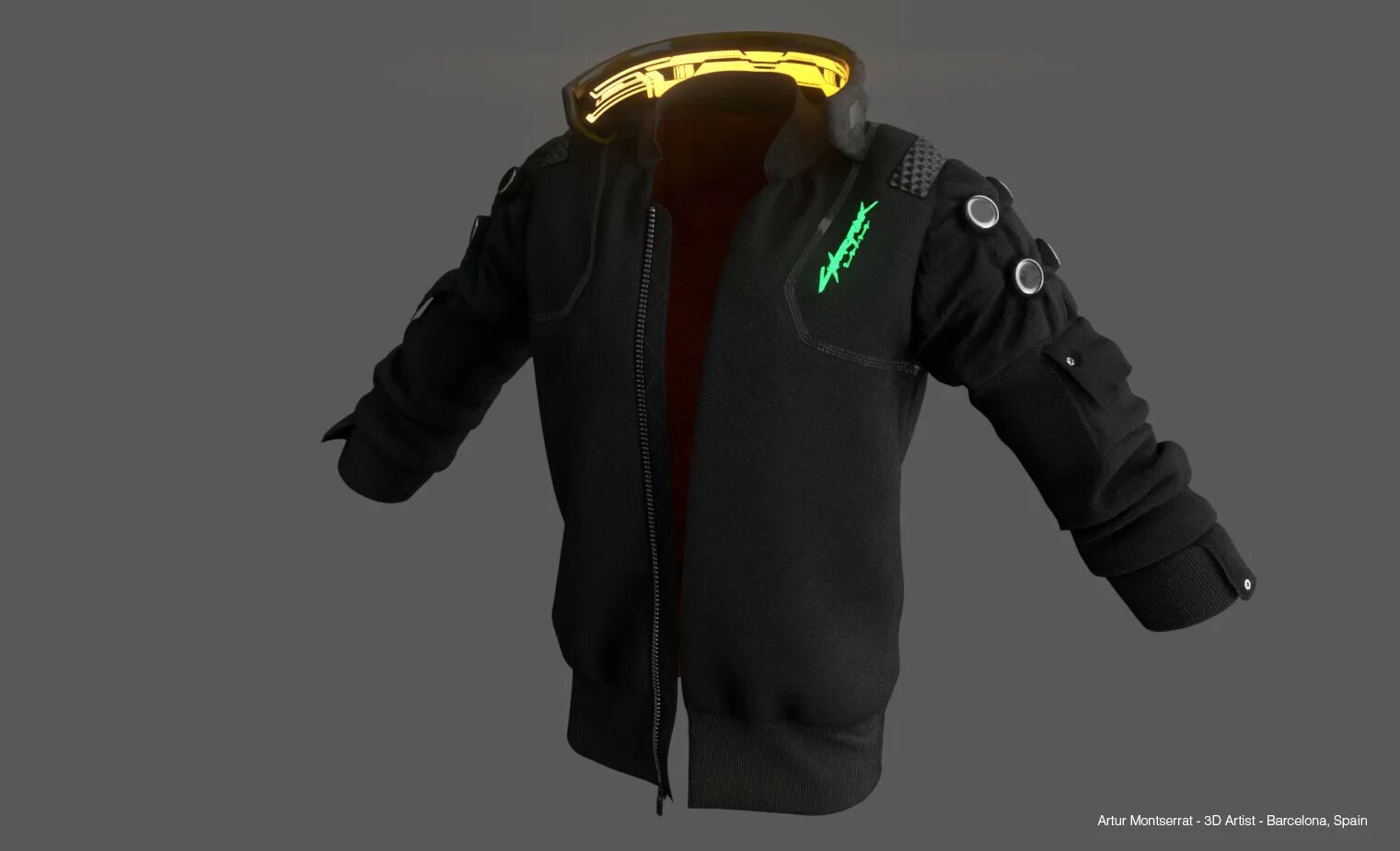 Cyberpunk Jacket Enforcer Kit 3D Printable STL Files Etsy Cyberpunk jacket, Ja