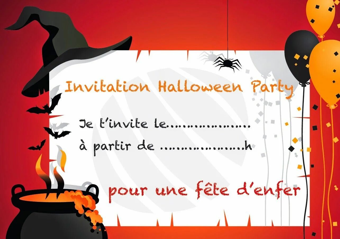 Halloween Invitation. Invitation Card for Halloween. Halloween Invitation Cards for Kids. Invited to Halloween.