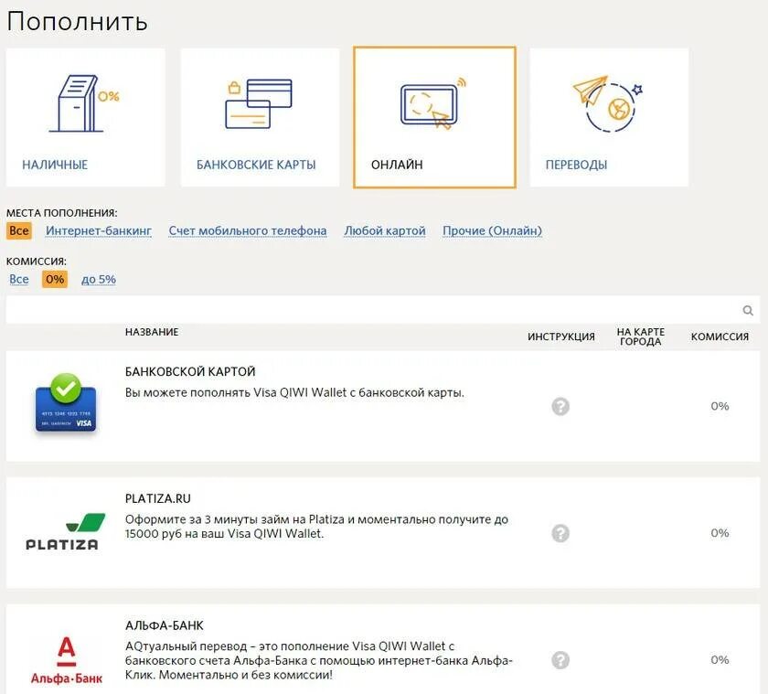 Альфа пополнение без карты