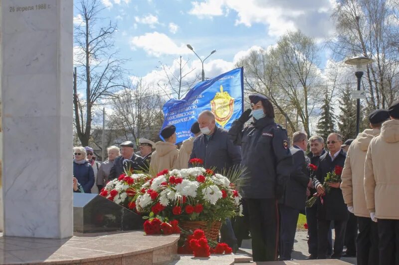 Митинг в Кузнецке к годовщине Чернобыльской. 15 Февраля 35 годовщина. Мероприятие посвященное бондареву