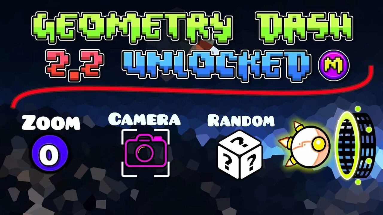 Geometry dash все открыто все пройдено. Джеометри Дэш 2.2. Новый приватный сервер Geometry Dash 2.2. Обновление 2.2 Geometry Dash. 2 Обновление в геометрии Даш.