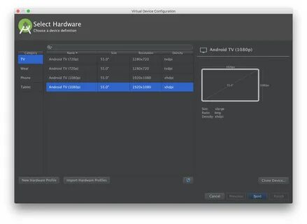 Android TV Emulator: Wrong Orientation - Stack Overflow