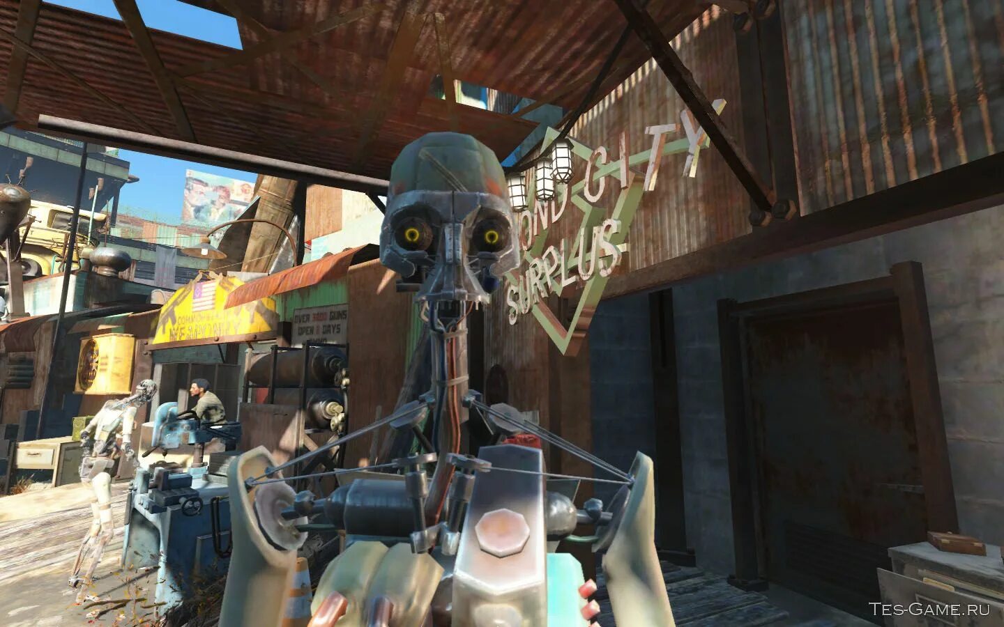 Как установить озвучку fallout 4. Fallout вещи. фоллаут 4 остров зрелищ. fallout 4 механический враг.