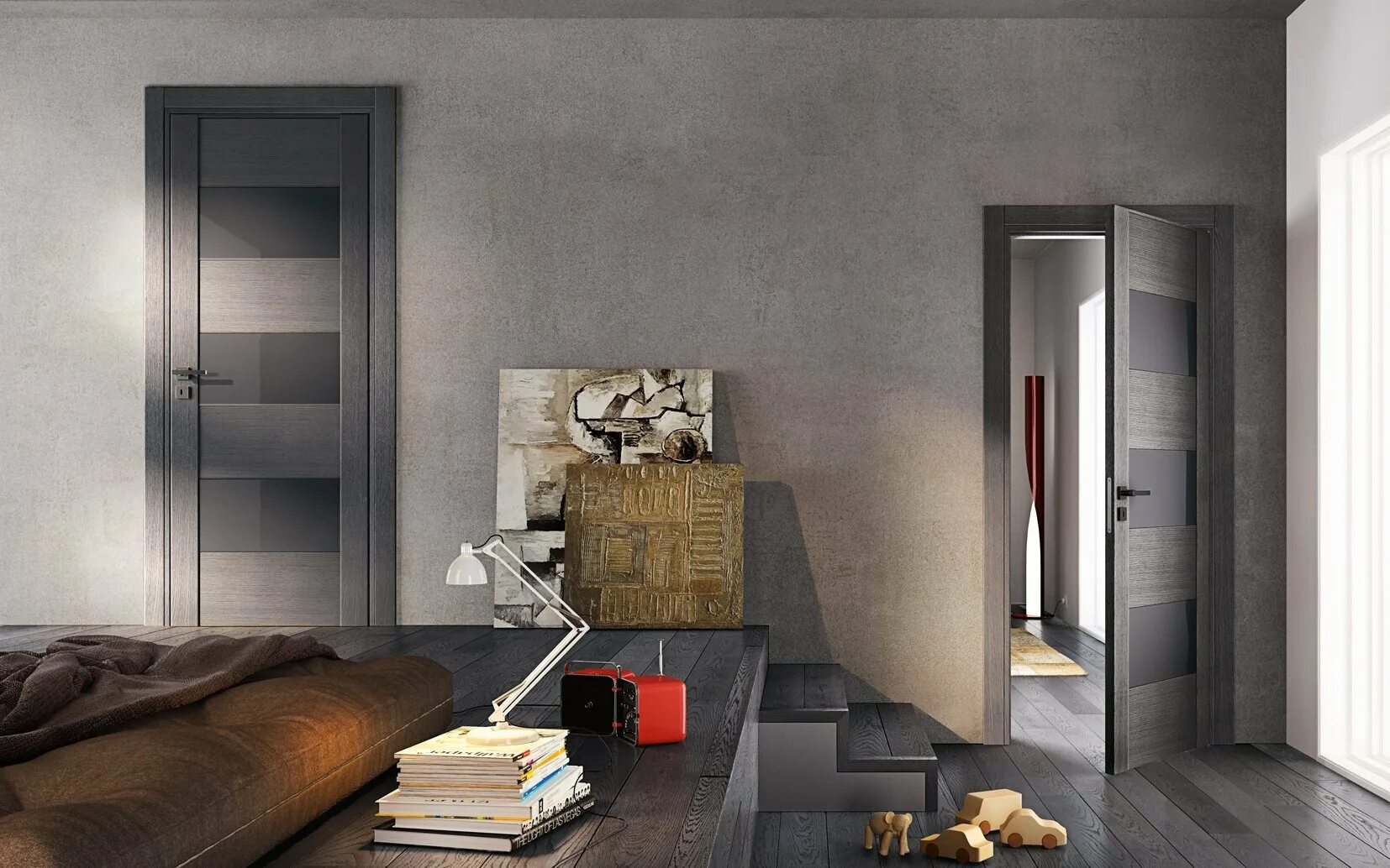 Серые двери в интерьере. Феррони входная дверь 7,5 см гарда муар ясень. Двери в интерьере. Современные межкомнатные двери. Межкомнатные двери в интерьере.