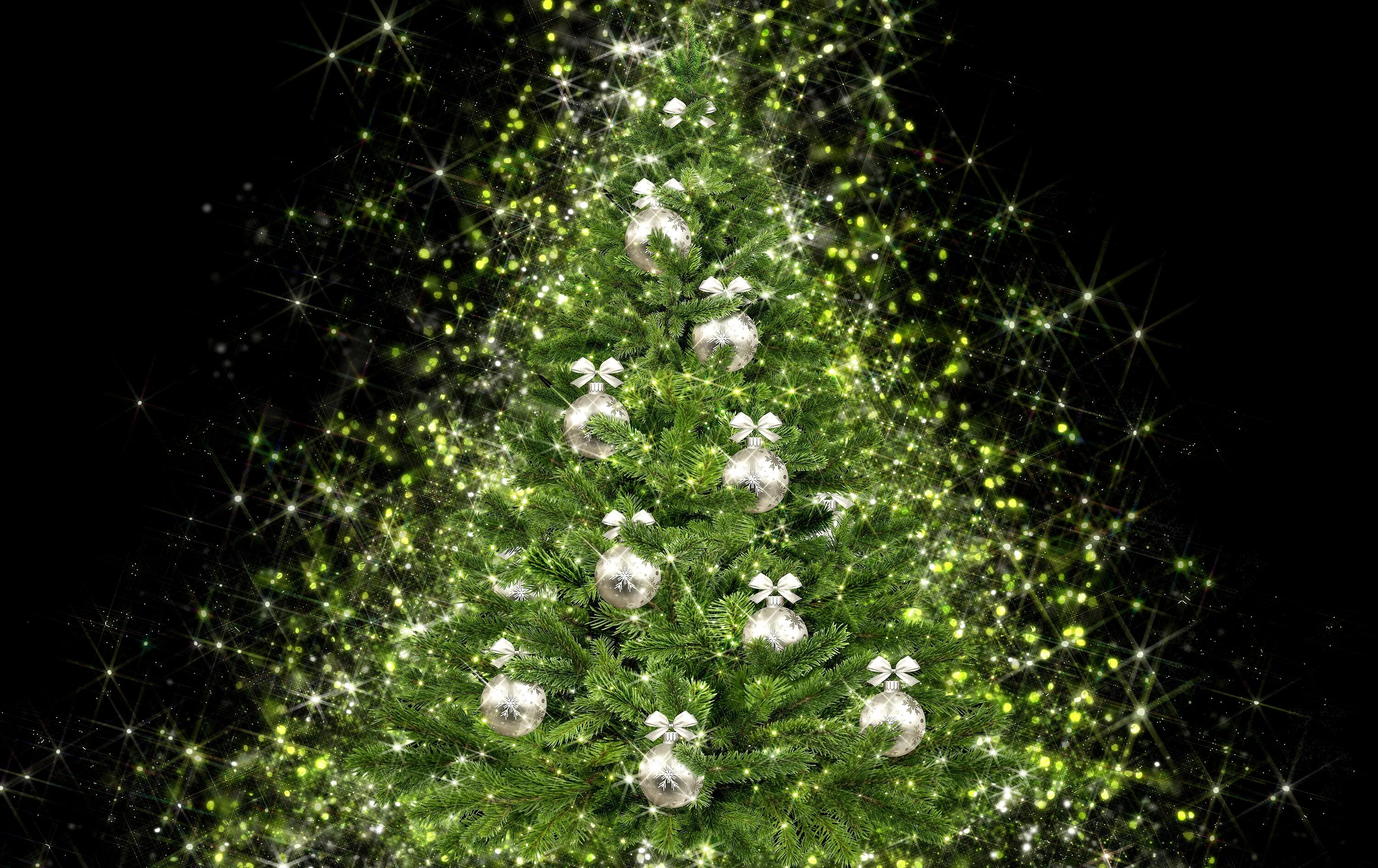 Green christmas tree