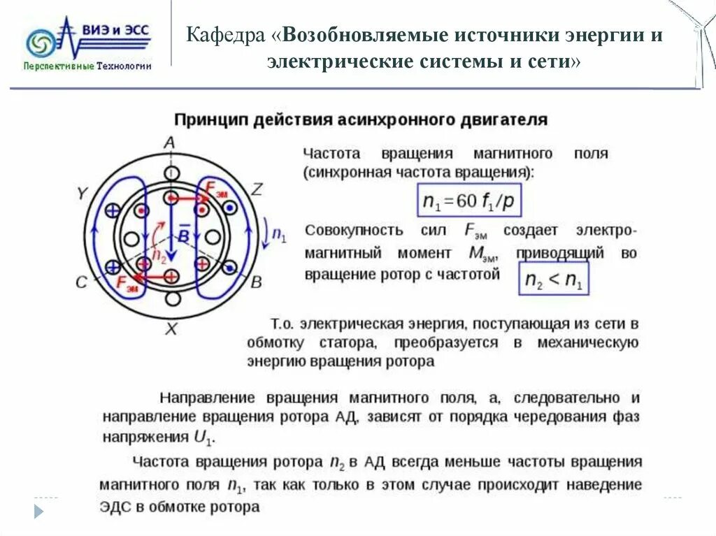 Асинхронная частота вращения электродвигателя. Вращающееся магнитное поле асинхронного электродвигателя. Вращающееся магнитное поле трехфазного асинхронного двигателя. Принцип работы асинхронного двигателя схема. Принцип действия работы асинхронного двигателя.