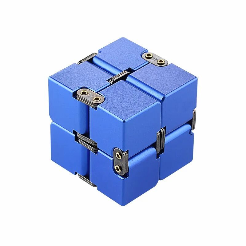 Blue cube. Головоломка куб металлический для взрослых. Кубик ТПУ. Антистресс металлический США куб.
