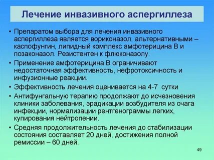 Аспергиллез лечение