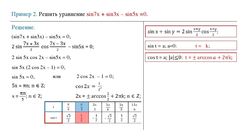 Решить уравнение sinx 2 7. Sin 0 решение уравнения. Уравнение синус х. Синус х + синус 3х. Решение уравнения sin x-cos x=0.