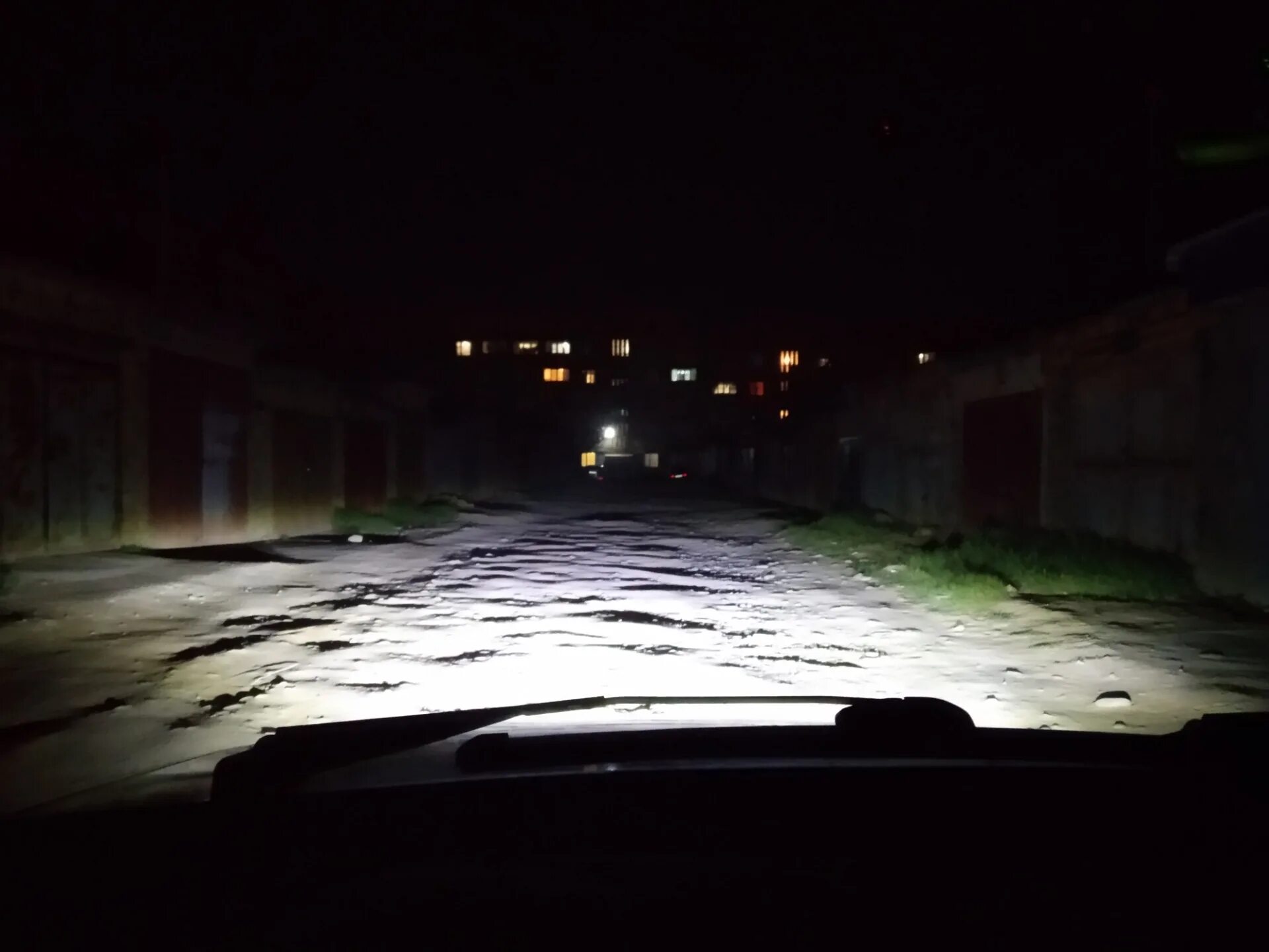 Противотуманки ночью