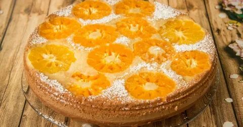 Пирог с мандаринами в духовке вкусный рецепт