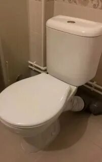 Установка косого унитаза