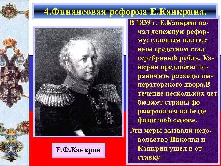 Инициатор денежной реформы. 1839-1843 Денежная реформа е.ф.Канкрина. Серебряный рубль 1839 реформа. Реформа е. ф. Канкрина (1839-1843 г.г.). Серебряный рубль реформа Канкрина.