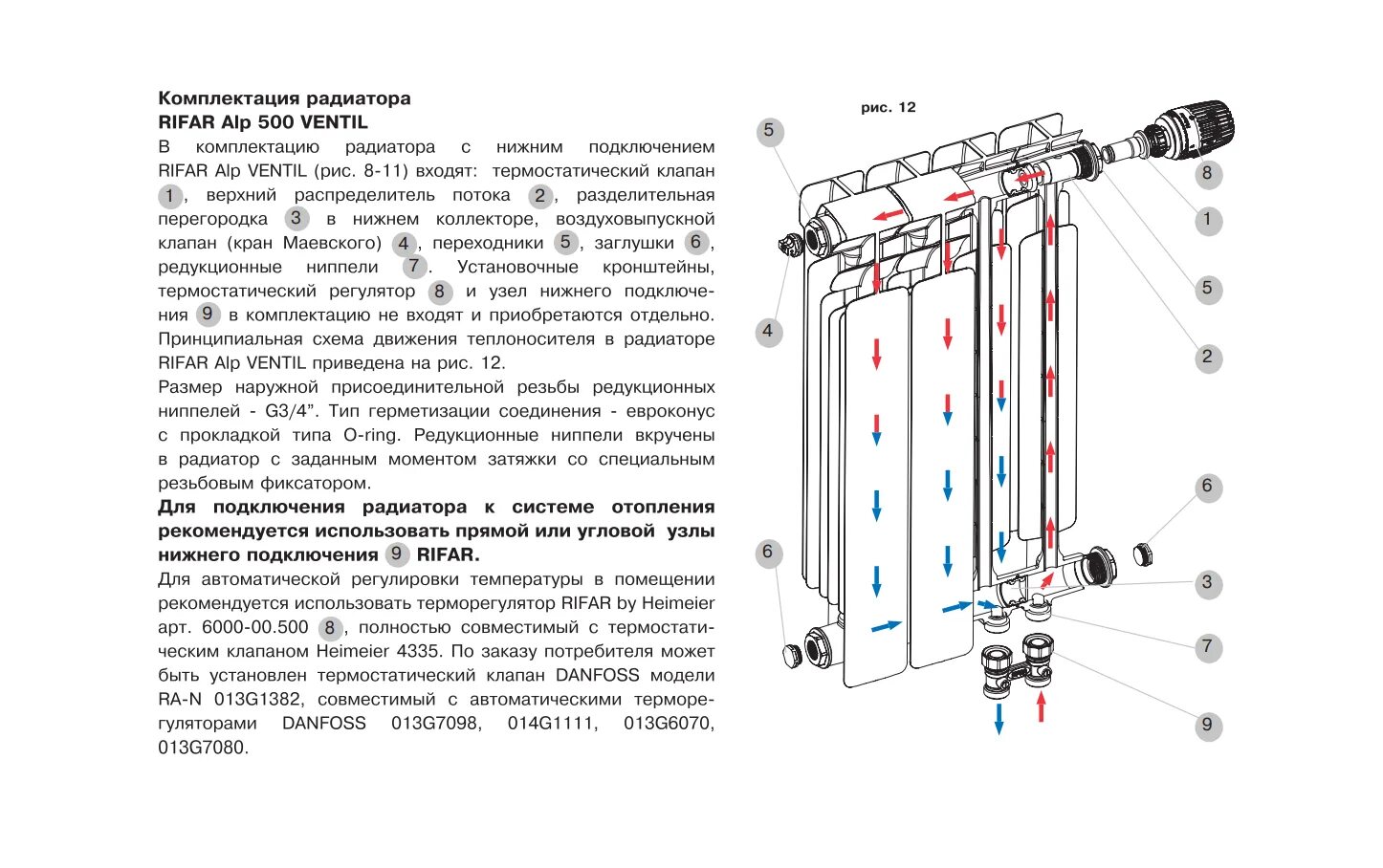 Радиатор Rifar Alp +Ventil 500. Радиатор Rifar монолит 500 схема. Схема соединения радиаторов Рифар 500. Схема подключения радиатора Рифар с нижним подключением.