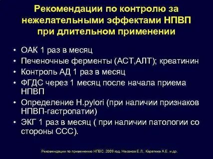Противовоспалительные средства тест