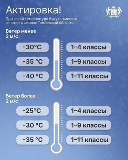 Отмена занятий в связи с погодными условиями