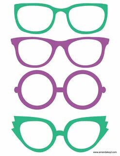 Photo Booth Glasses Prop Templates - Printable Form, Templates and Letter