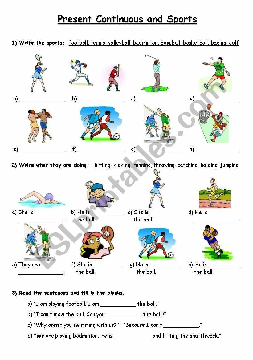 He play football present simple. Present Continuous Sports. Sport present Continuous. Present Continuous упражнения с картинками. Present simple present Continuous Sport Worksheet.