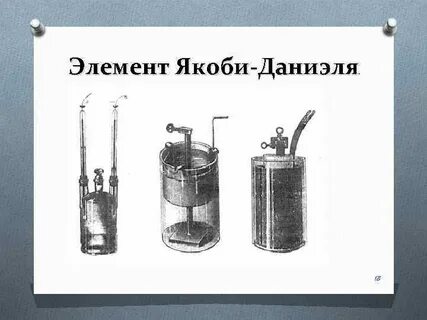 Гальванический элемент даниэля якоби