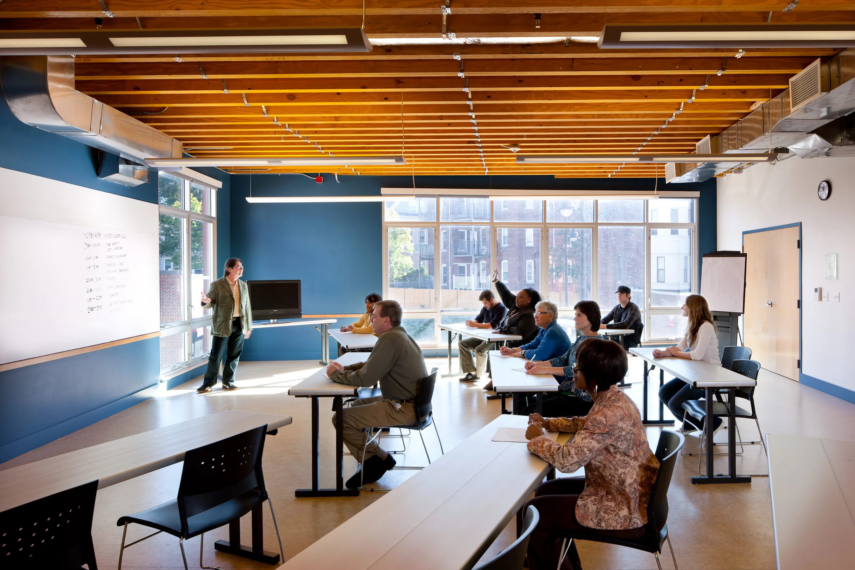 The classroom. Dizayn innovation classroom. university classroom. designers classroom. university classroom design.