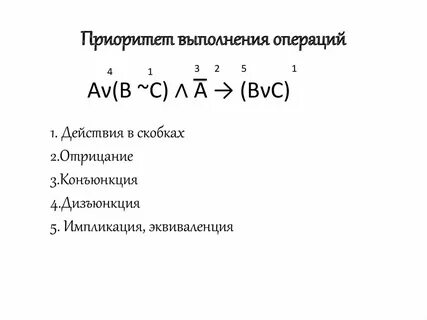 Каков приоритет