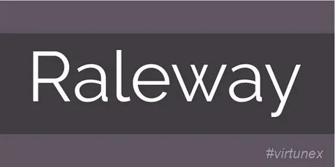 Raleway шрифт