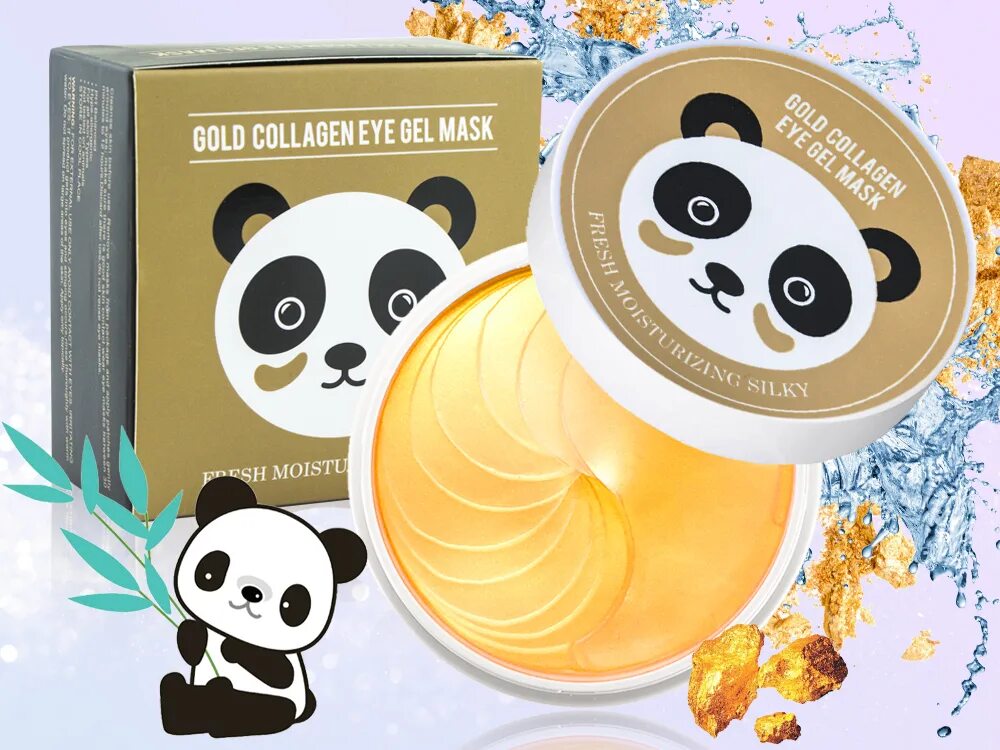 Патчи панда. Патчи для глаз панда. патчи panda hydrogel eye. патчи для глаз панда с коллагеном. gold collagen gel mask с пандой.