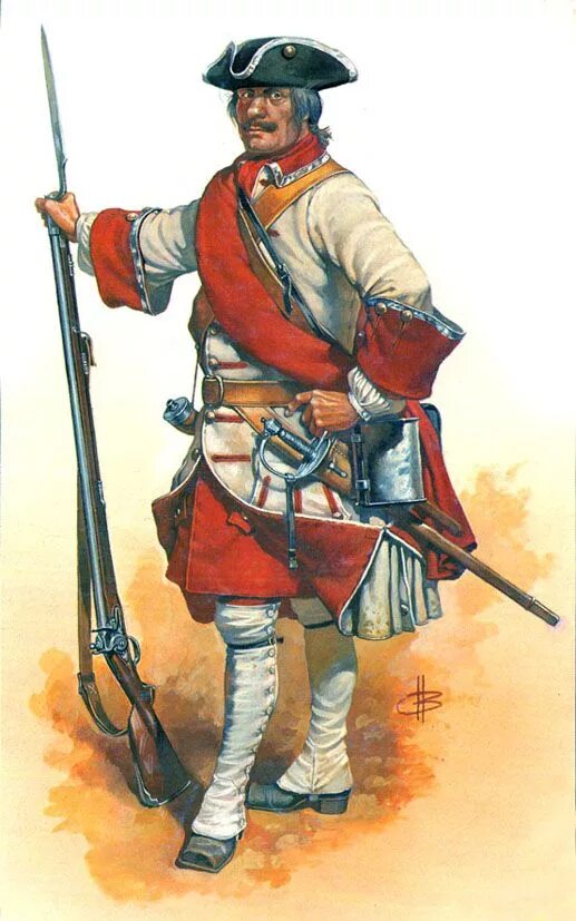 Офицер пехотного полка (1700 - 1732 годы). История пехотных полков. Фузилер петра 1. Висковатов фузелер л. Пикинер 18 века.