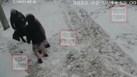 Бешеная бабка подралась с гордоном