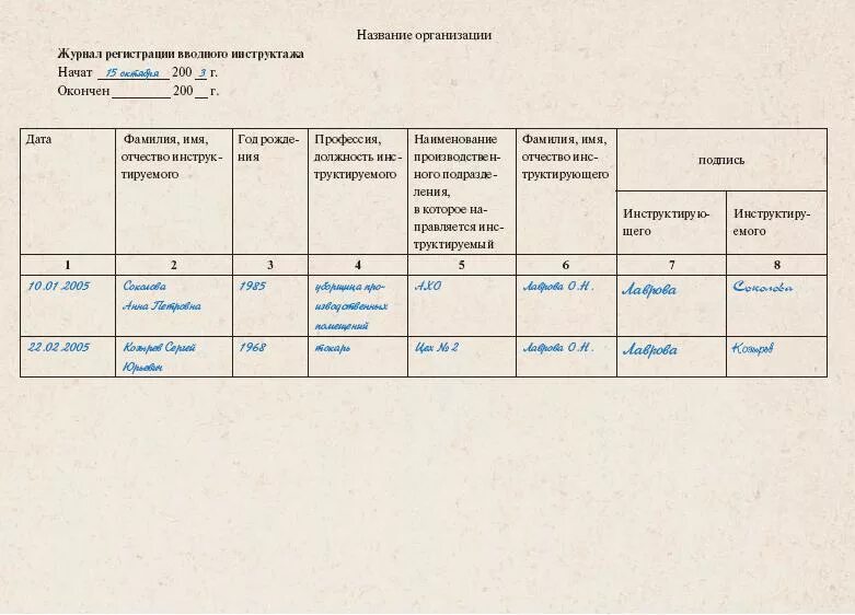 Инструктаж по пожарной безопасности как заполнять. Журнал учета инструктажа по технике безопасности образец. Заполнение журнала регистрации инструктажа по технике безопасности. Правильное ведение журнала инструктажа по технике безопасности. Пример заполнения журнала инструктажа по технике безопасности.