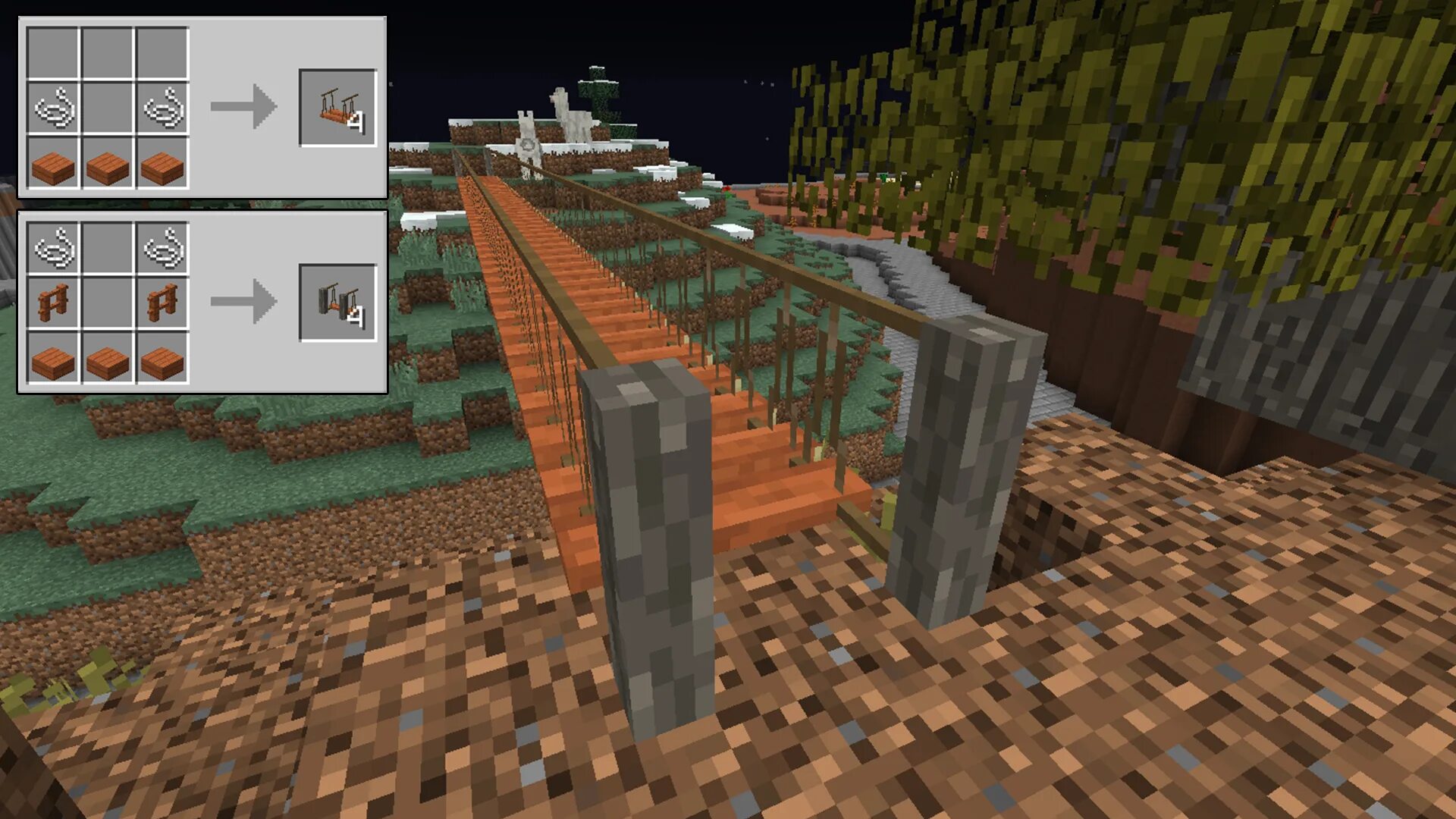 Mcw bridges 1. 18. 1. Rope bridge 1. Мост в майнкрафт 1.