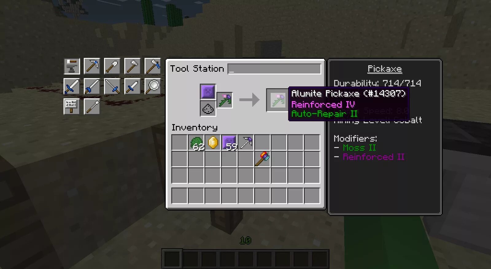 Как починить кирку в майнкрафт. Tinker Construct 1.7.10 молот. Модификаторы Tinkers Construct. Тинкер инструменты. Молот Тинкер констракт.