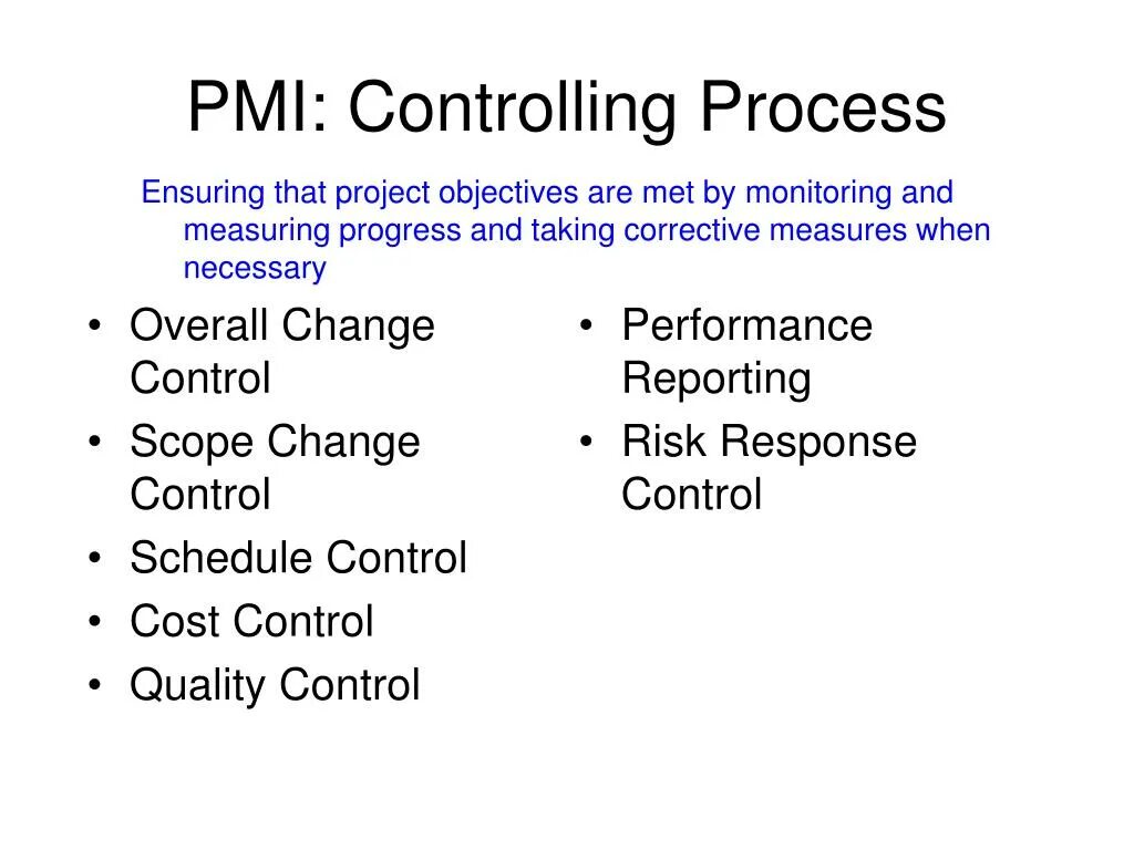 Control and procedures
