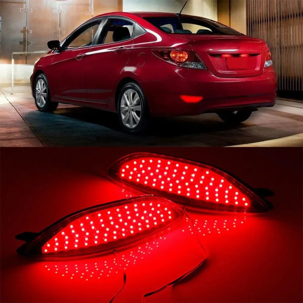 Светодиодные led катафоты на Hyundai Solaris 2011. Led катафоты Солярис 2. Диодный катафот Хендай Соната 6. Hyundai Accent 2013 led Lights.