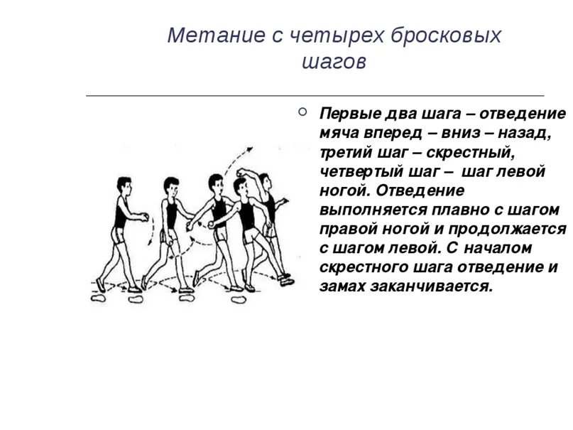 Техника первого шага. Метание малого мяча с 4 шагов разбега. Техника метания мяча с трех шагов разбега. Метание малого мяча с 2 шагов разбега. 4 Бросковых шага метание малого мяча.