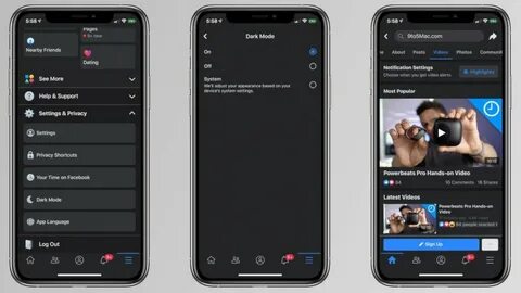 Dark mode mod