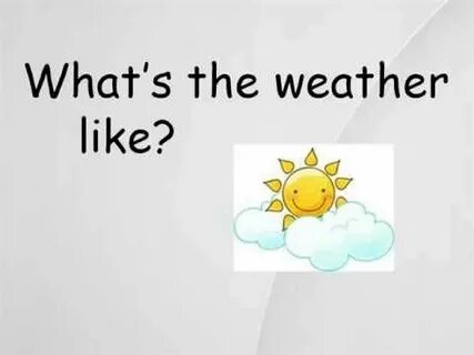Weather song
