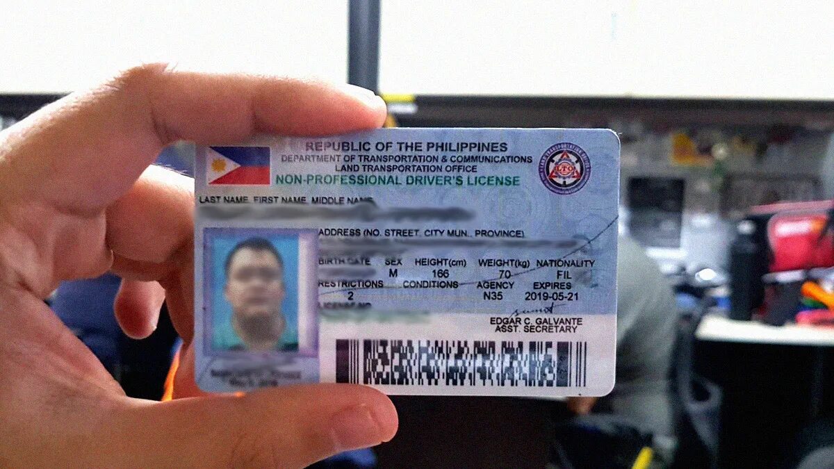T license. Philippines Driver License. Driving licence.