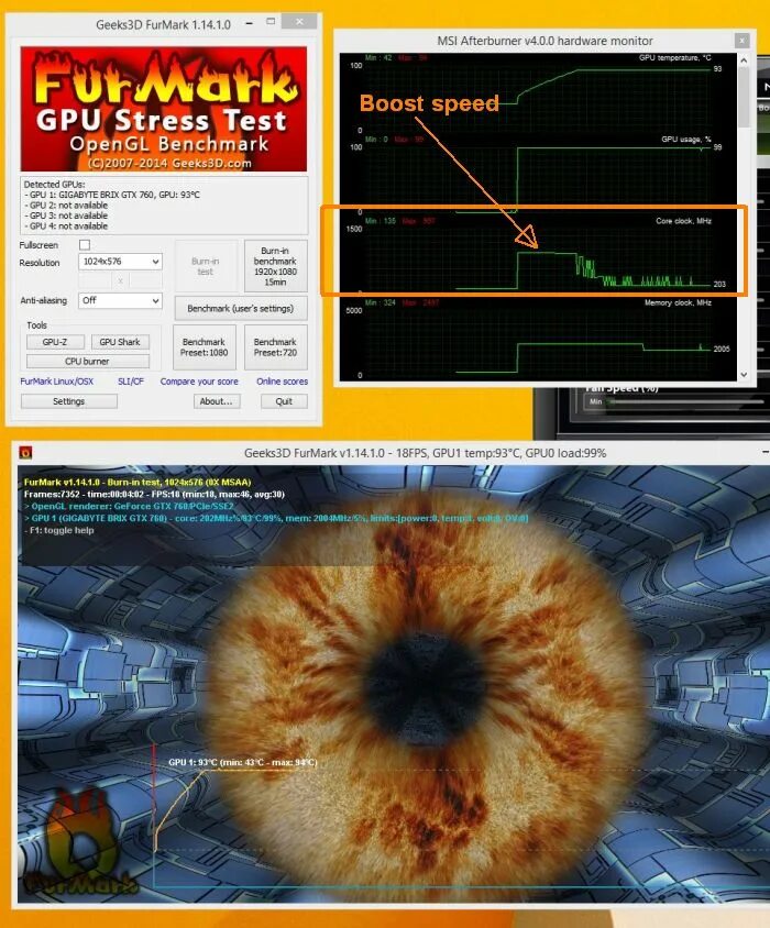 Geeks3d furmark. Тесты GTX 760 2gb FURMARK. FURMARK ноутбук 3060. FURMARK видеокарта 24 ГБ. GTX 980 FURMARK.