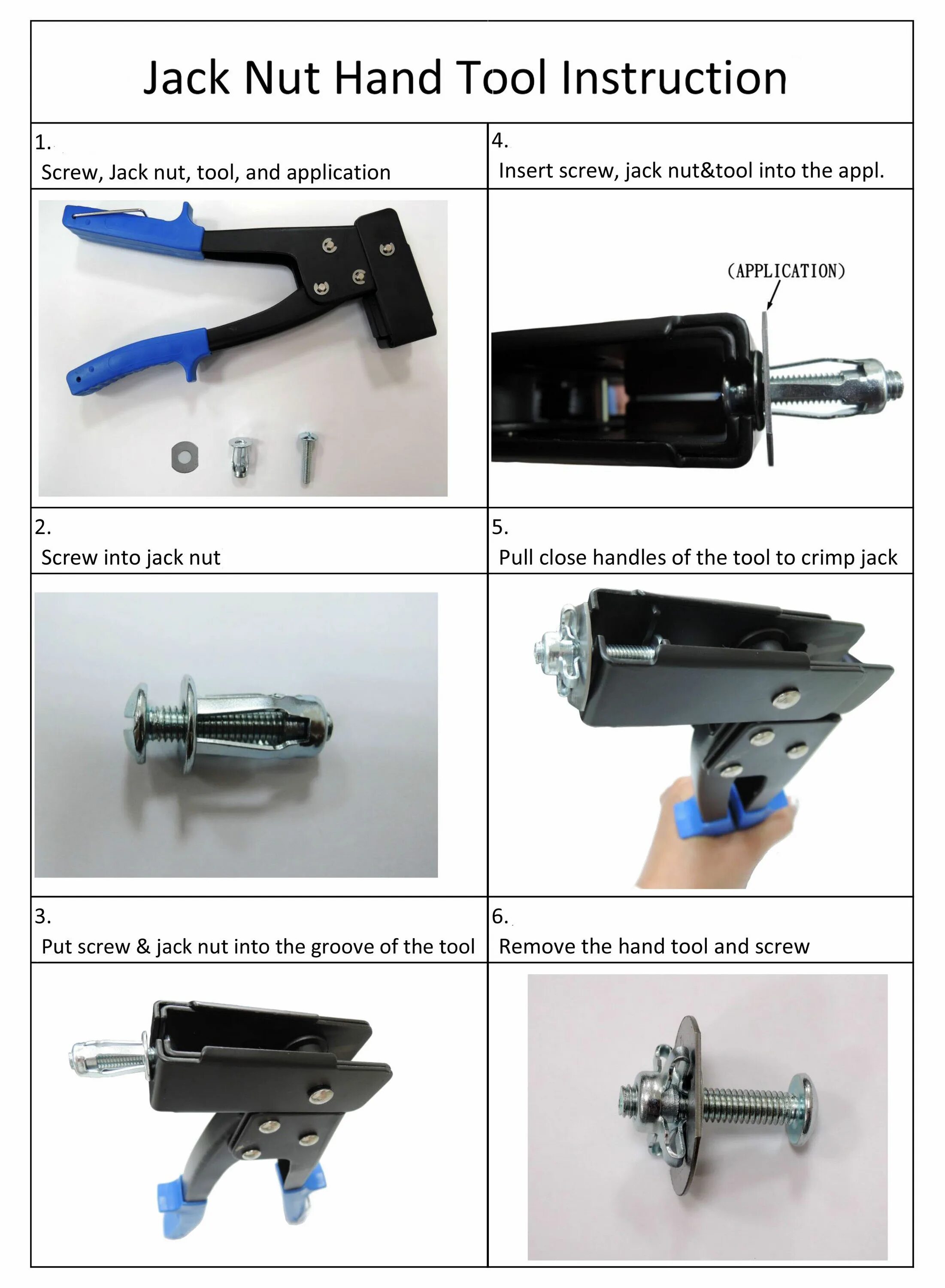 Without tool. Jack nut. Nut Tool. Jack Tool. Floating nut Tool.