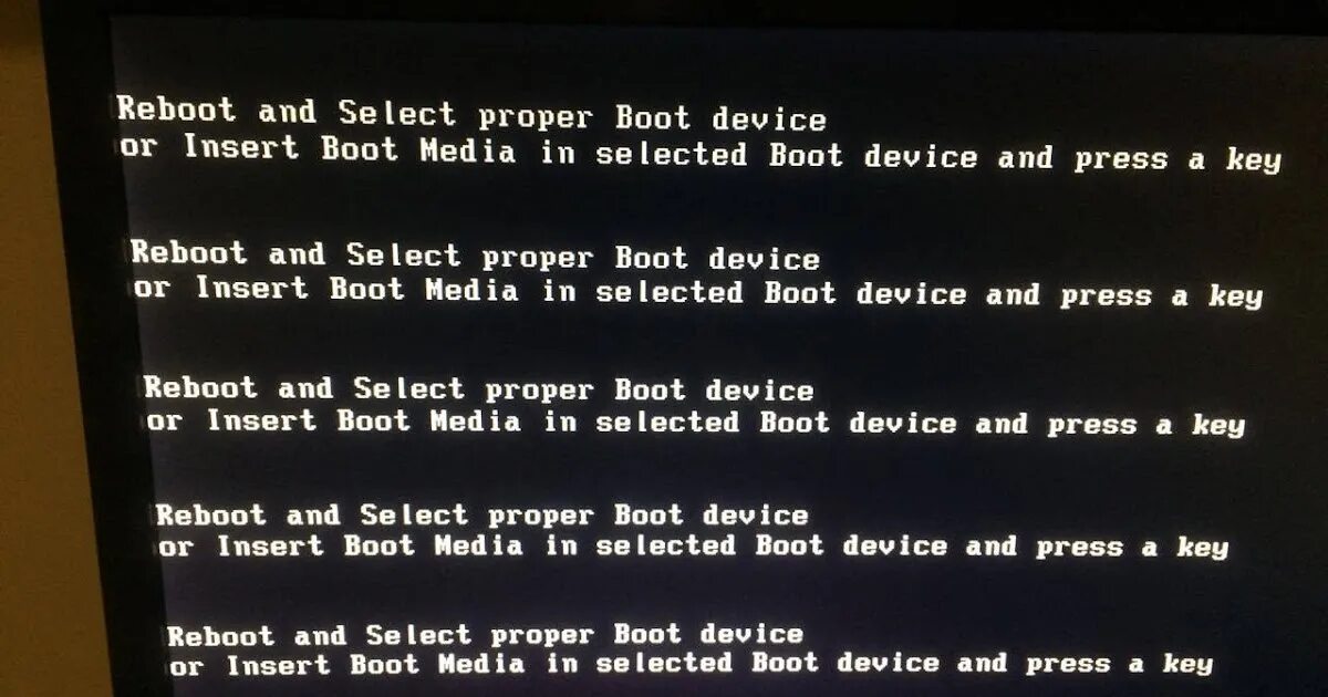 Select proper Boot device. Reboot and select proper Boot device. Insert Boot Media in selected Boot device and Press a Key. Reboot and select proper Boot device and Press a Key. Press to reboot