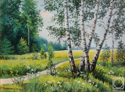 Русский художник березовая роща