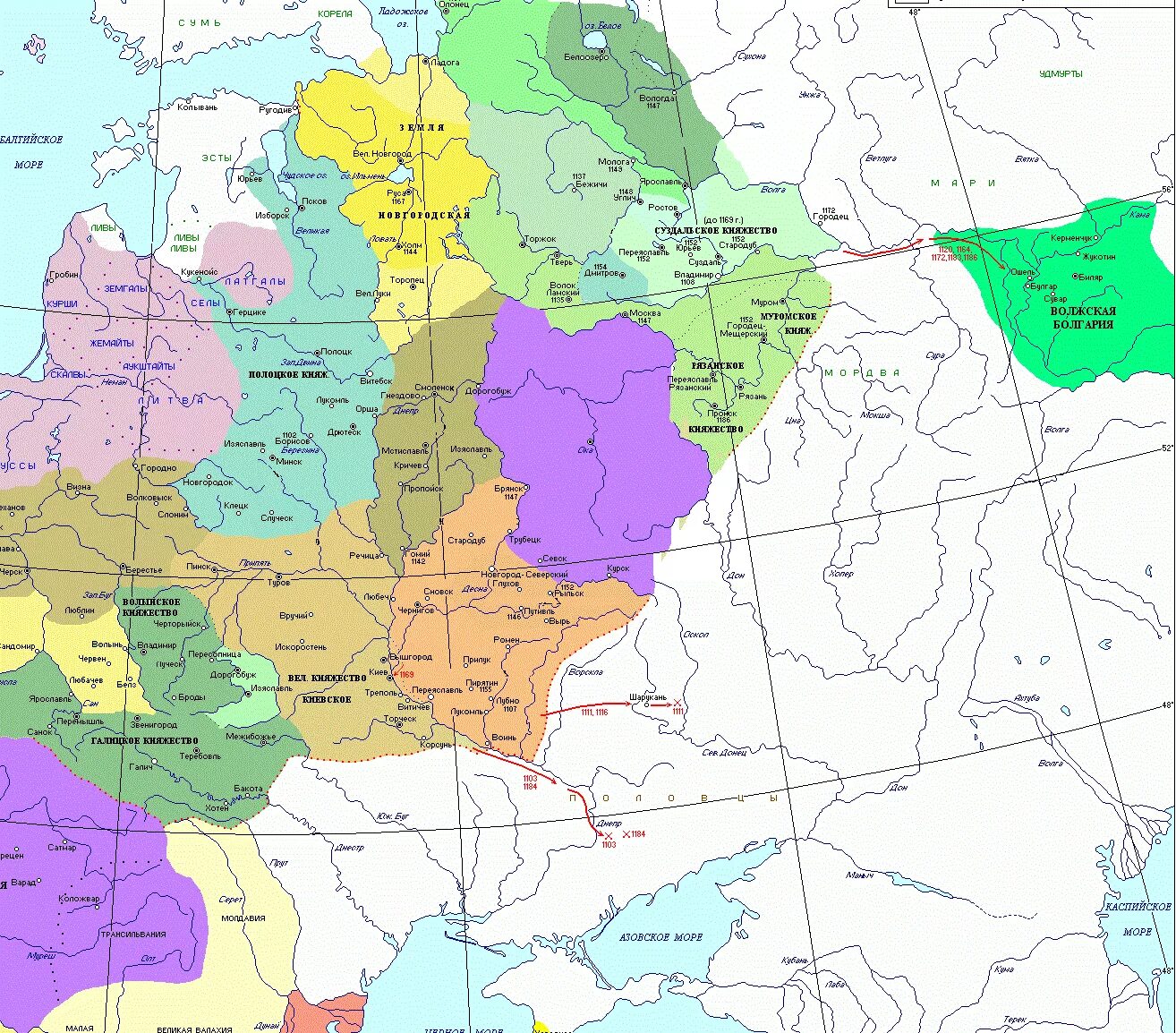 Карта русских земель в 14 веке. Княжества Руси 13 век. Русские княжества 13 век карта. Карта княжеств 12 век. Карта княжеств древней Руси.
